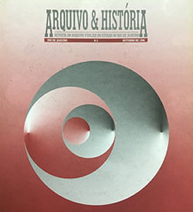 Capa da publicação 
Arquivo & História Revista do Arquivo Público do Estado do Rio de Janeiro nº2 – out/1996