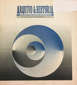 Capa da publicação 
Arquivo & História - Revista do Arquivo Público do Estado do Rio de Janeiro nº1 – nov/1994 
